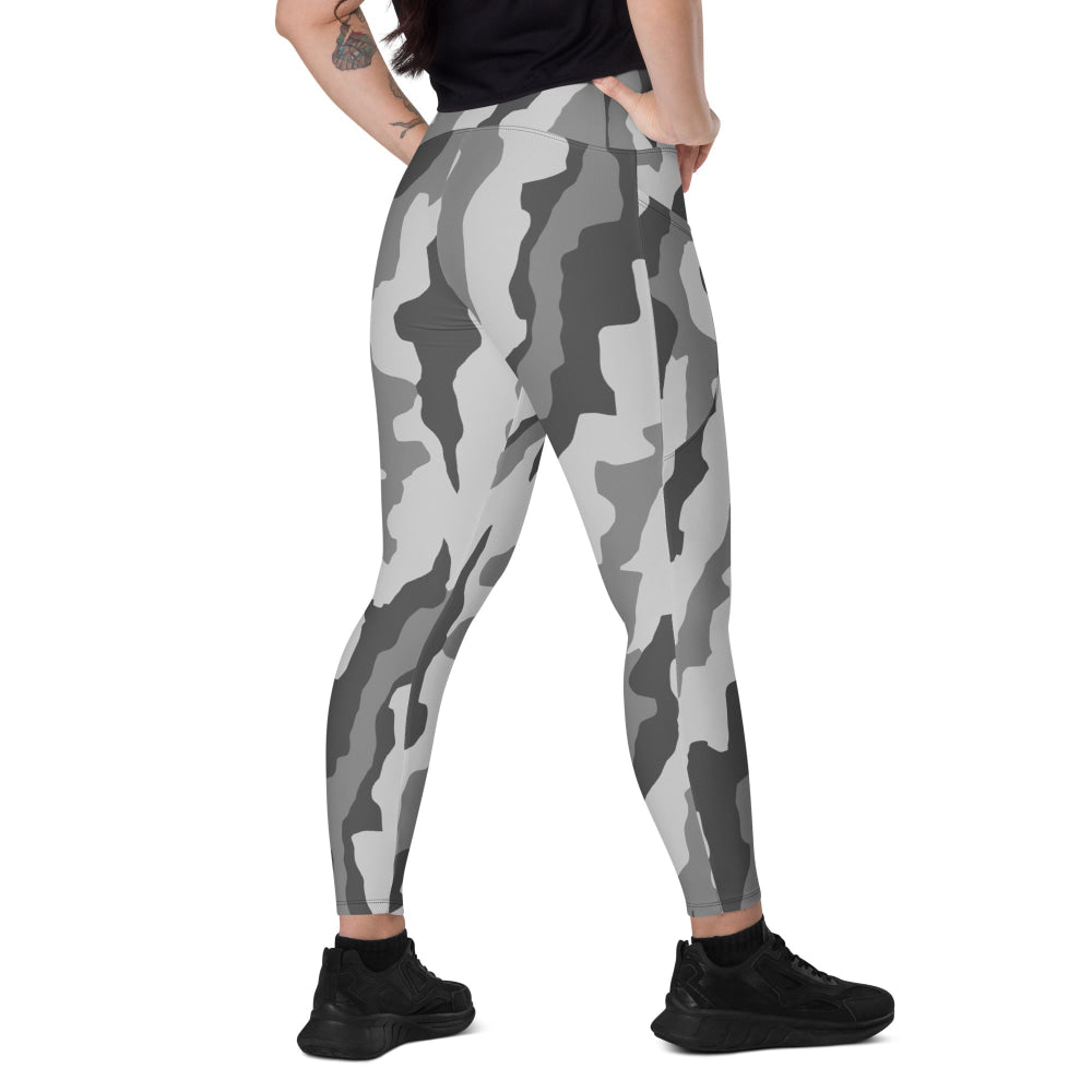 Snake Plissken Urban Movie CAMO Leggings with pockets - 2XS - Womens With Pockets