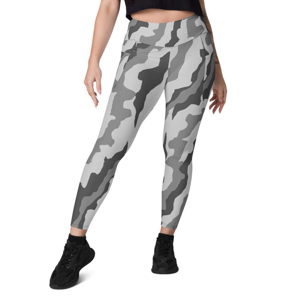 Snake Plissken Urban Movie CAMO Leggings with pockets - Womens With Pockets