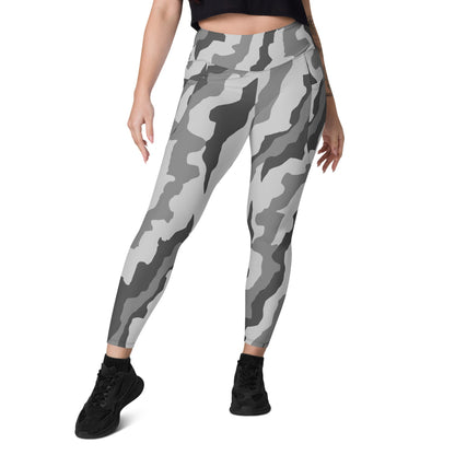 Snake Plissken Urban Movie CAMO Leggings with pockets - Womens With Pockets