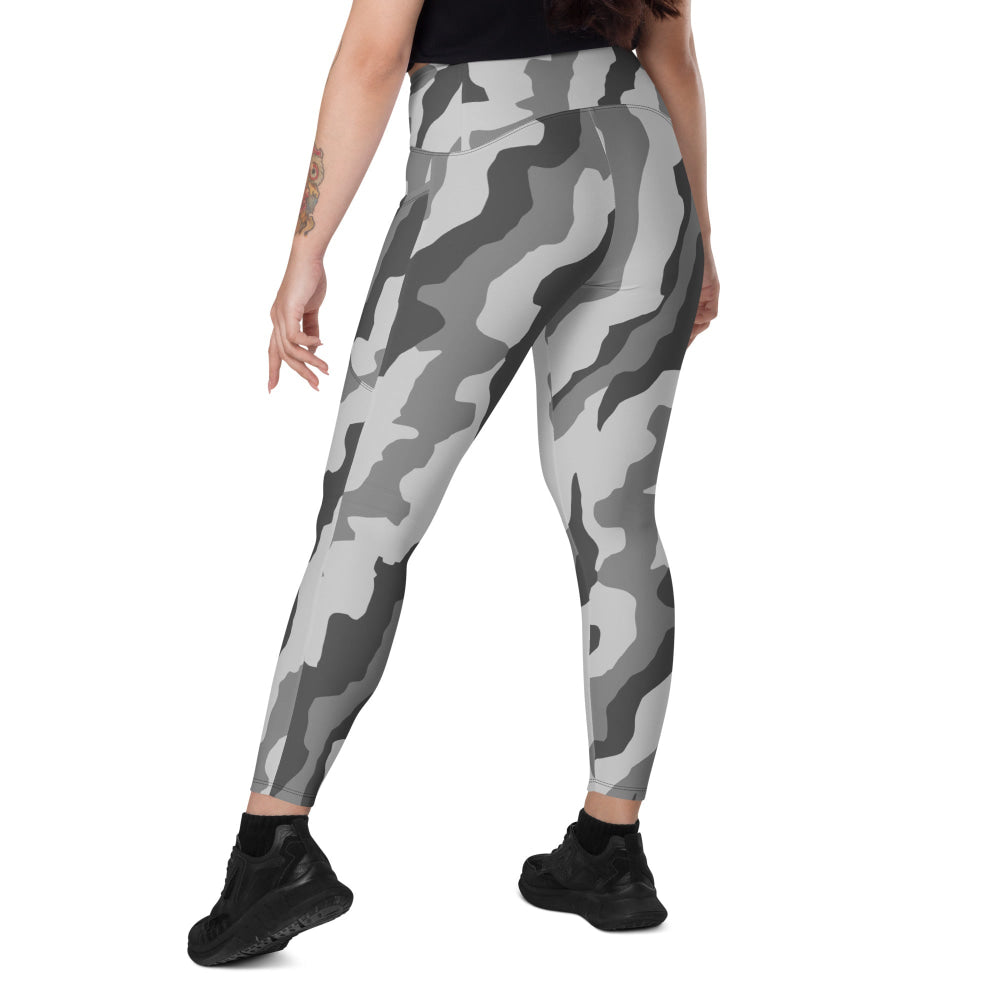 Snake Plissken Urban Movie CAMO Leggings with pockets - Womens With Pockets