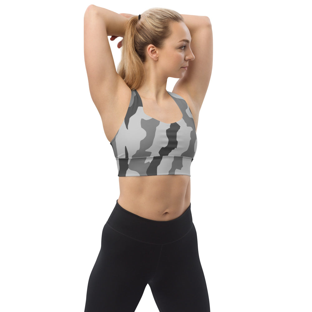 Snake Plissken Urban Movie CAMO Longline sports bra - XS - Womens Sports Bra