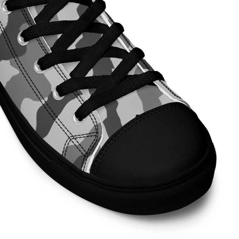Urban Diagonal Stripe CAMO Mens High-Top Canvas Shoes