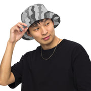 Urban Diagonal Stripe CAMO Reversible Bucket Hat - Head