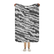 Urban Diagonal Stripe CAMO Sherpa Blanket - 37″×57″