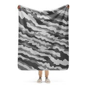 Urban Diagonal Stripe CAMO Sherpa Blanket - 50″×60″
