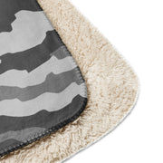 Urban Diagonal Stripe CAMO Sherpa Blanket