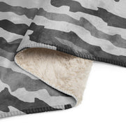 Urban Diagonal Stripe CAMO Sherpa Blanket