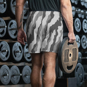 Urban Diagonal Stripe CAMO Unisex Athletic Long Shorts