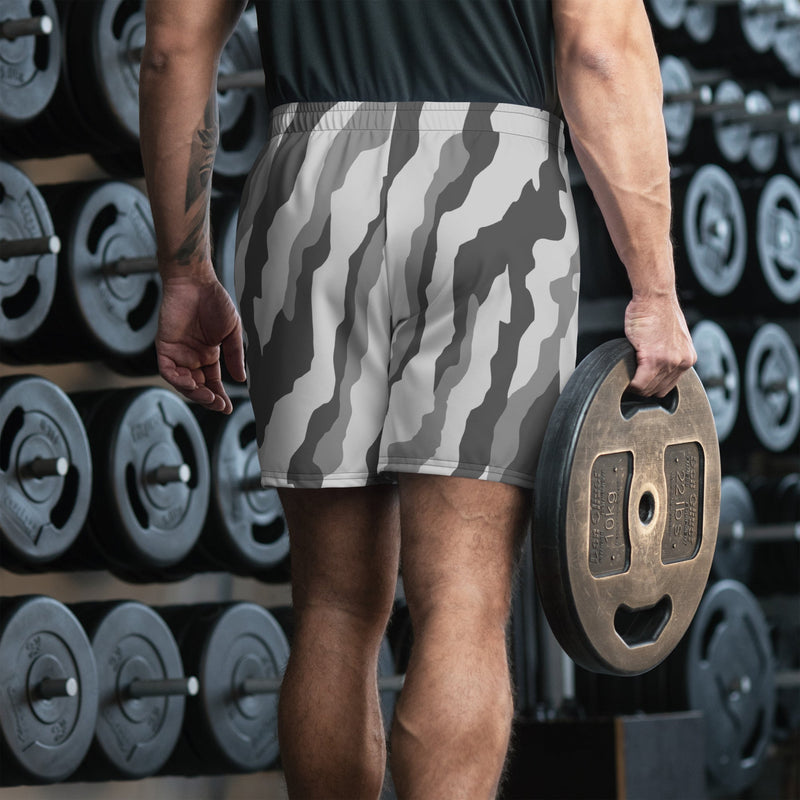 Urban Diagonal Stripe CAMO Unisex Athletic Long Shorts