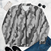 Urban Diagonal Stripe CAMO Unisex Bomber Jacket - XS