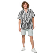 Urban Diagonal Stripe CAMO Unisex Short-Sleeve Button Shirt - Button-Up