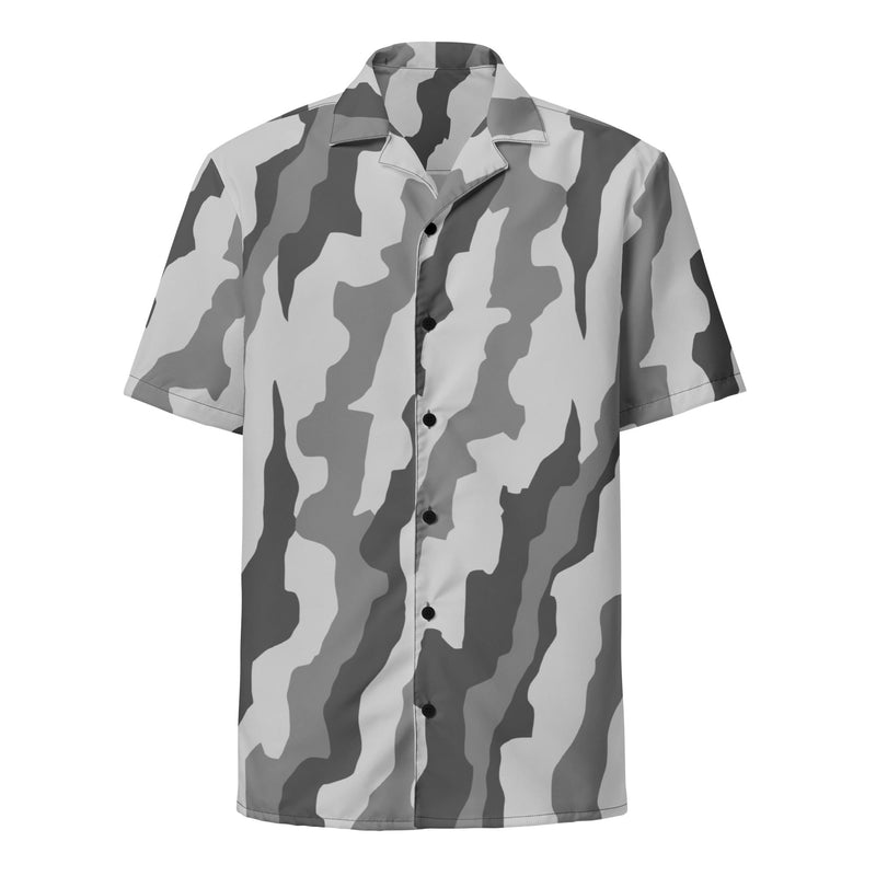 Urban Diagonal Stripe CAMO Unisex Short-Sleeve Button Shirt - Button-Up