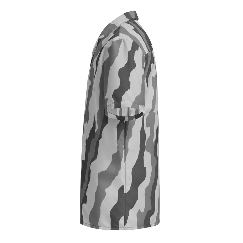 Urban Diagonal Stripe CAMO Unisex Short-Sleeve Button Shirt - Button-Up