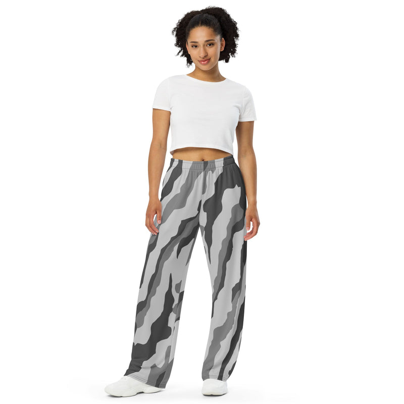 Urban Diagonal Stripe CAMO Unisex Wide-Leg Leisure Pants - Pant