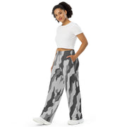 Urban Diagonal Stripe CAMO Unisex Wide-Leg Leisure Pants - Pant