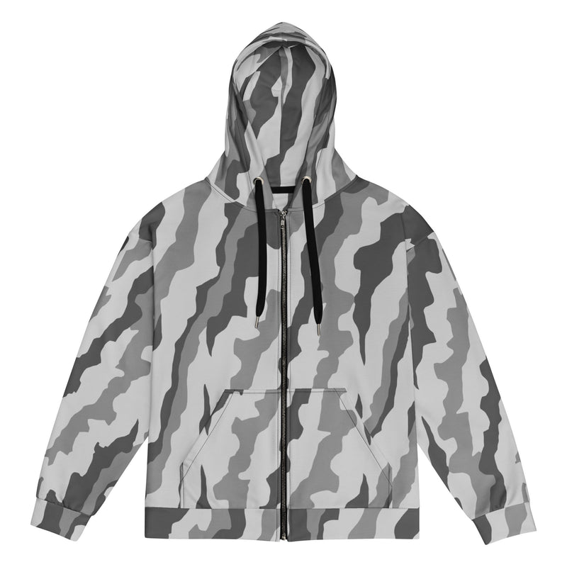 Urban Diagonal Stripe CAMO Unisex Zip Hoodie - 2XS