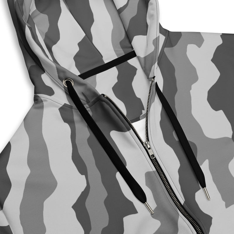 Urban Diagonal Stripe CAMO Unisex Zip Hoodie