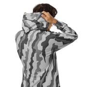 Urban Diagonal Stripe CAMO Unisex Zip Hoodie