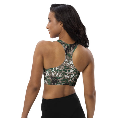 Snowtarn CAMO Longline sports bra - Womens Sports Bra