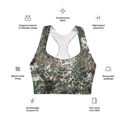 Snowtarn CAMO Longline sports bra - Womens Sports Bra