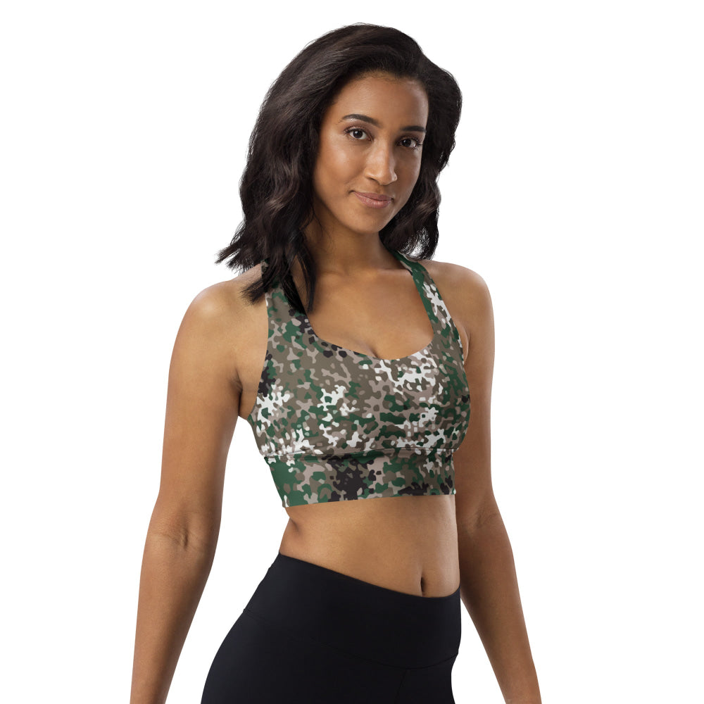 Snowtarn CAMO Longline sports bra - Womens Sports Bra