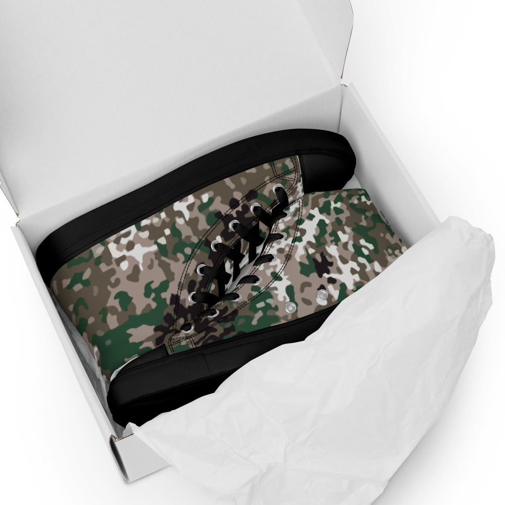 Snowtarn CAMO Men’s high top canvas shoes - Mens High Top Canvas Shoes