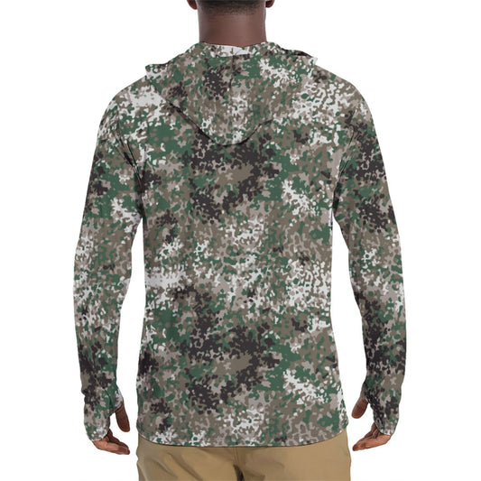 Snowtarn CAMO Mens Sunscreen Sports Hoodie With Thumb Holes