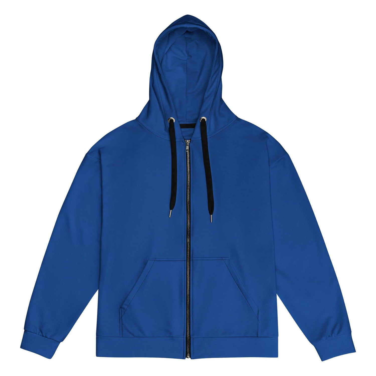 Solid Color Dark Cerulean Unisex zip hoodie - Zip Hoodies