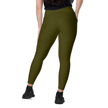 Solid Color Karaka Leggings with pockets - Womens With Pockets