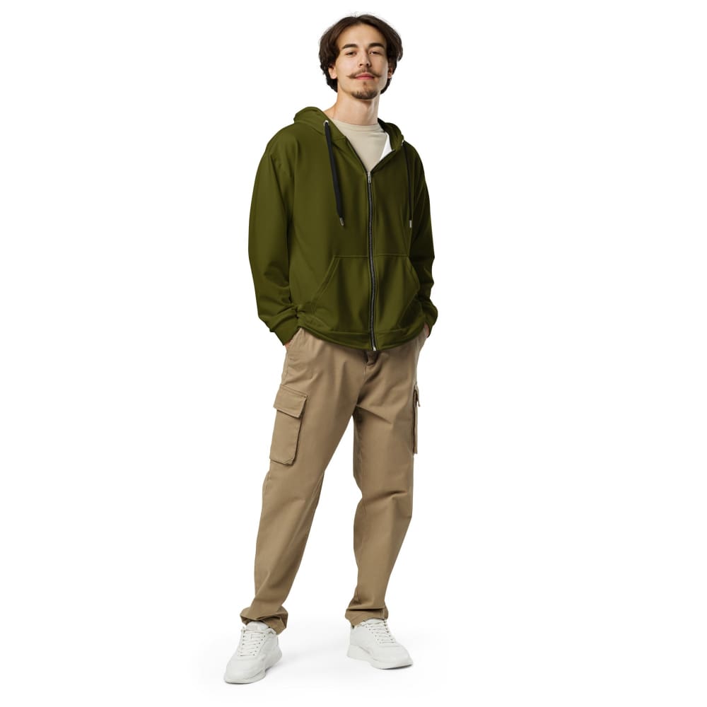 Solid Color Karaka Unisex zip hoodie - Unisex Zip Hoodie