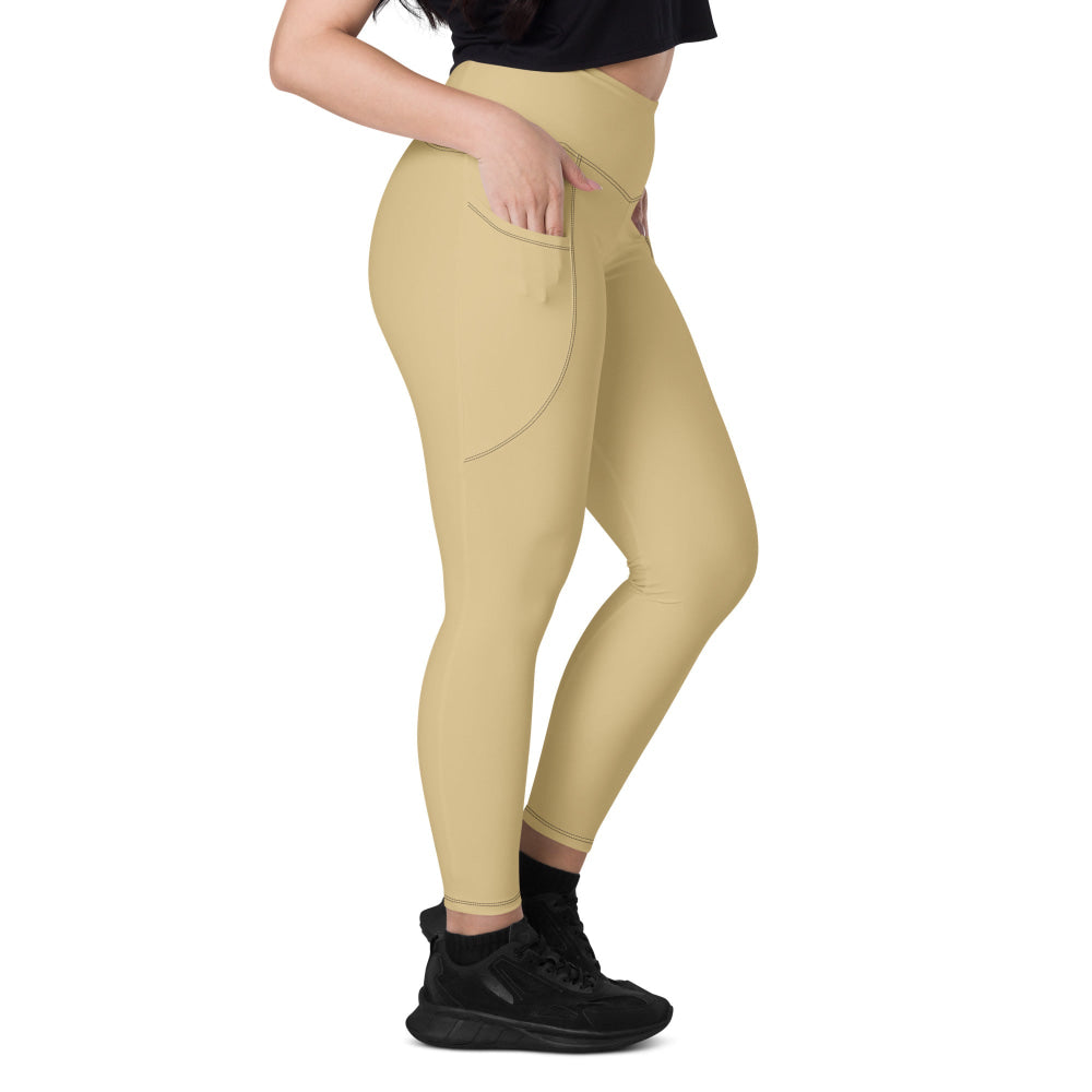 Solid Color New Orleans Leggings with pockets - Womens With Pockets