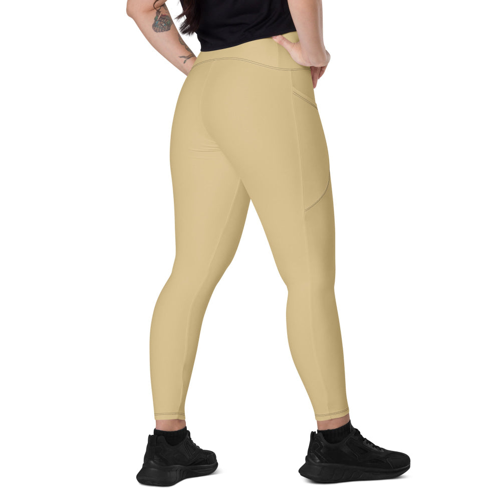 Solid Color New Orleans Leggings with pockets - 2XS - Womens With Pockets