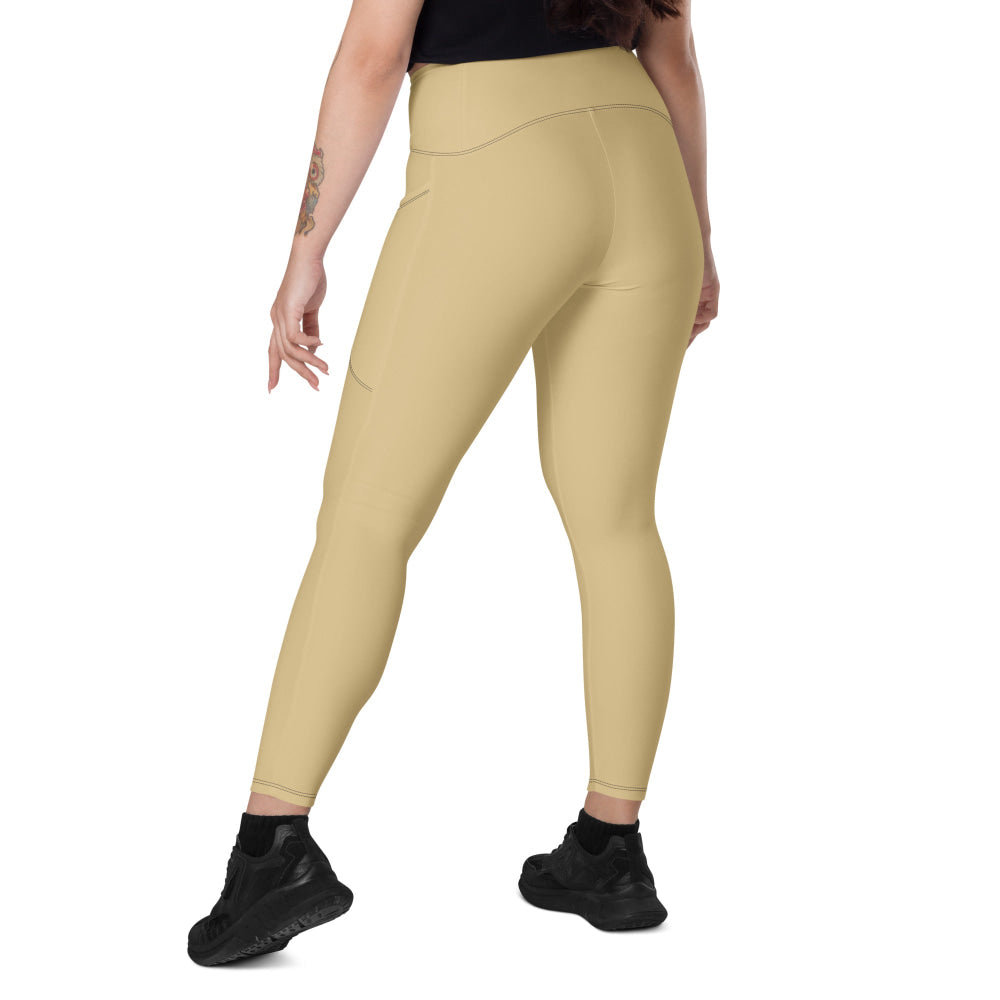 Solid Color New Orleans Leggings with pockets - Womens With Pockets