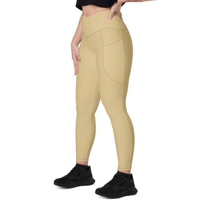 Solid Color New Orleans Leggings with pockets - Womens With Pockets