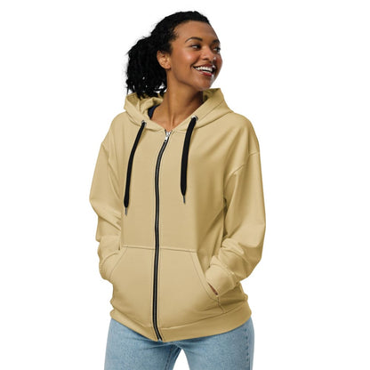 Solid Color New Orleans Unisex zip hoodie - Unisex Zip Hoodie