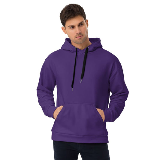 Solid Color Purple Unisex Hoodie - 2XS - Unisex Hoodie