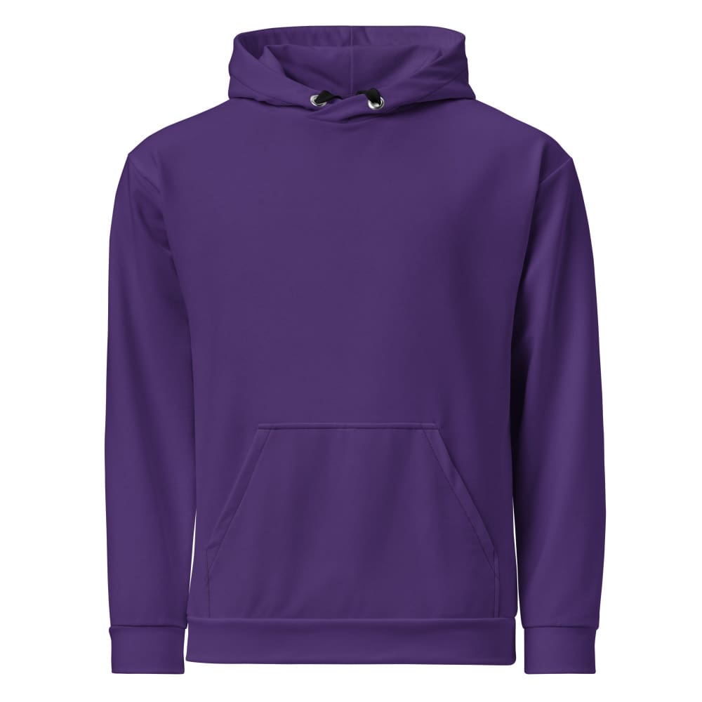 Solid Color Purple Unisex Hoodie - Unisex Hoodie