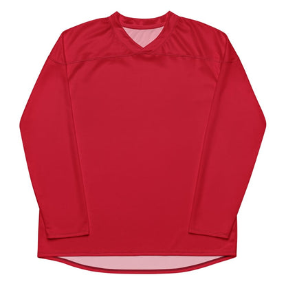 Solid Color Red hockey fan jersey - Unisex Hockey Fan Jersey