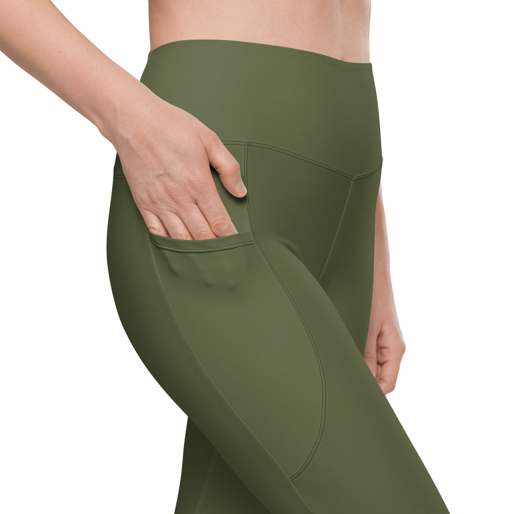 Solid Color Saratoga Leggings with pockets - Womens With Pockets