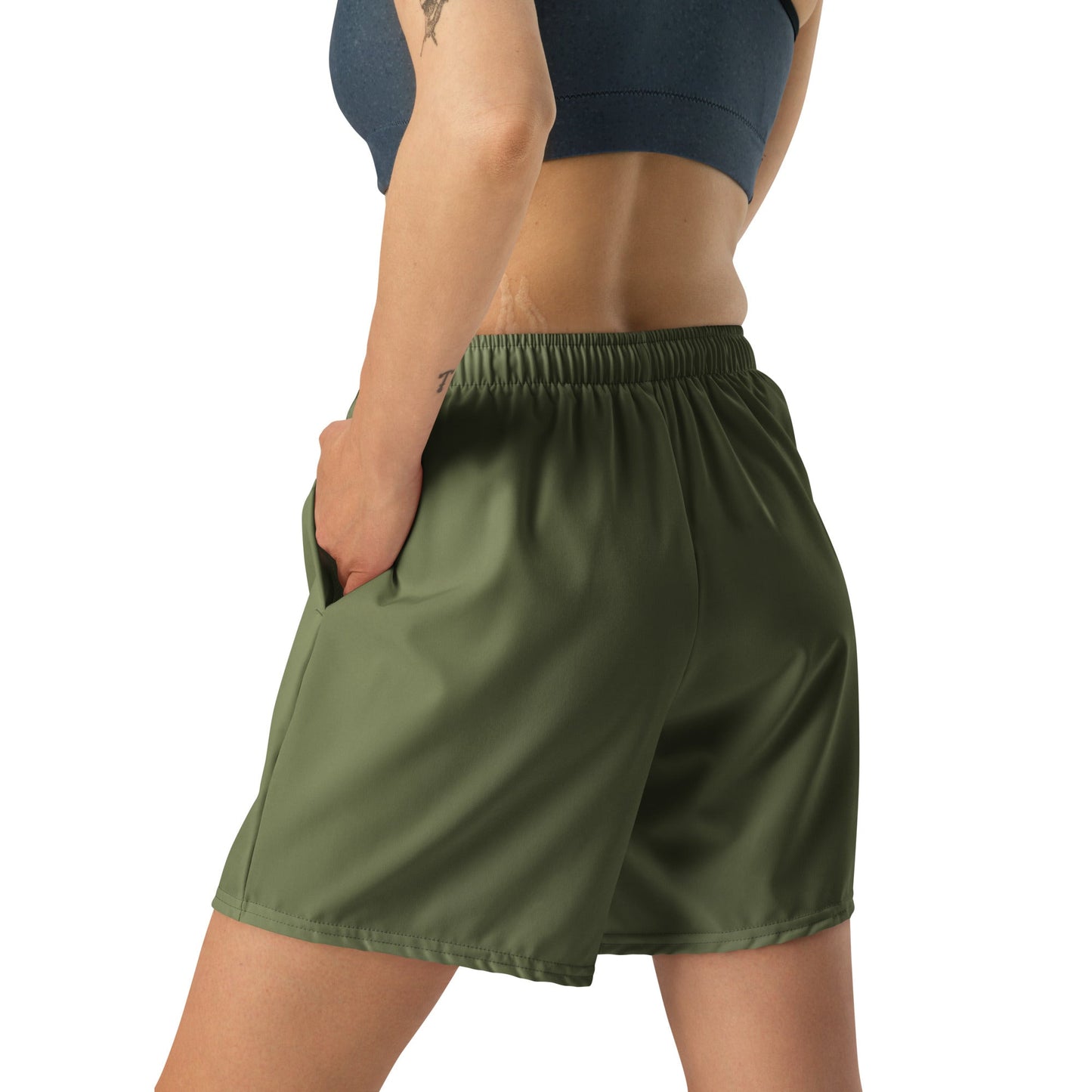 Solid Color Saratoga Unisex Athletic Long Shorts