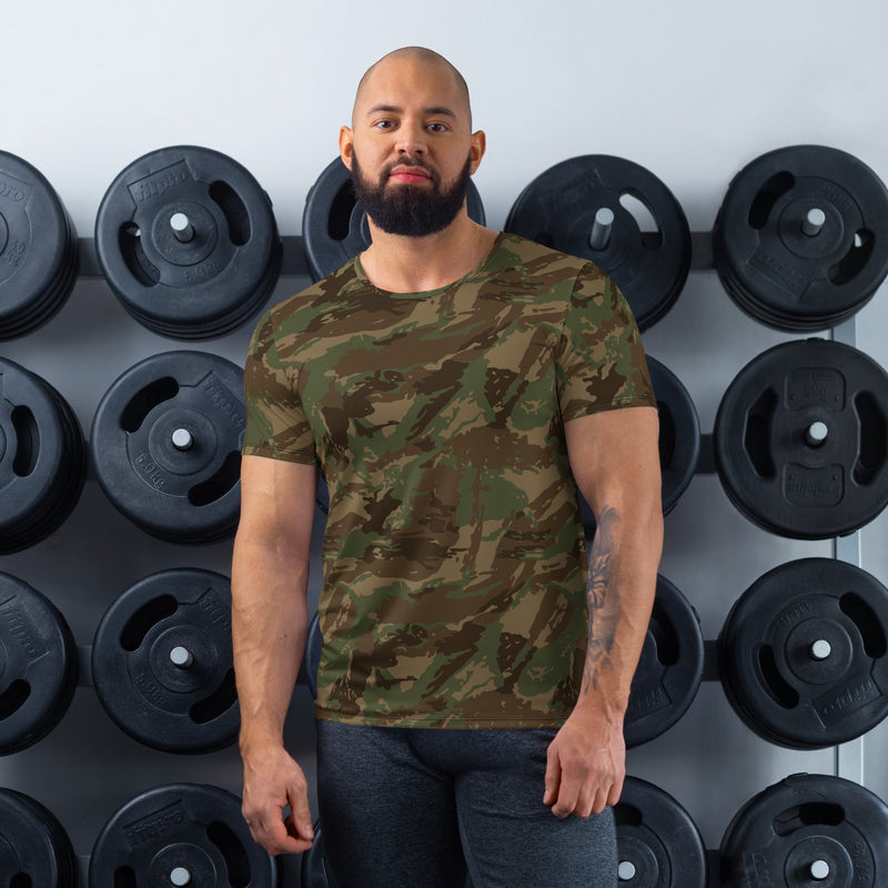 Brushstroke 32 Battalion South African CAMO Mens Athletic T-Shirt - XS - Shirt