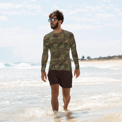South African 32 Battalion CAMO Mens Long-sleeve Rash Guard - XS - Guards