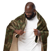 Brushstroke 32 Battalion South African CAMO Sherpa Blanket