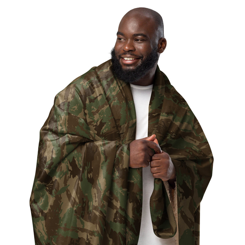 Brushstroke 32 Battalion South African CAMO Sherpa Blanket