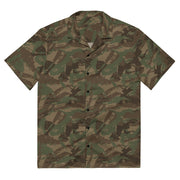 Brushstroke 32 Battalion South African CAMO Unisex Short-Sleeve Button Shirt - 2XS - Button-Up
