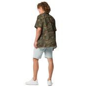 Brushstroke 32 Battalion South African CAMO Unisex Short-Sleeve Button Shirt - Button-Up