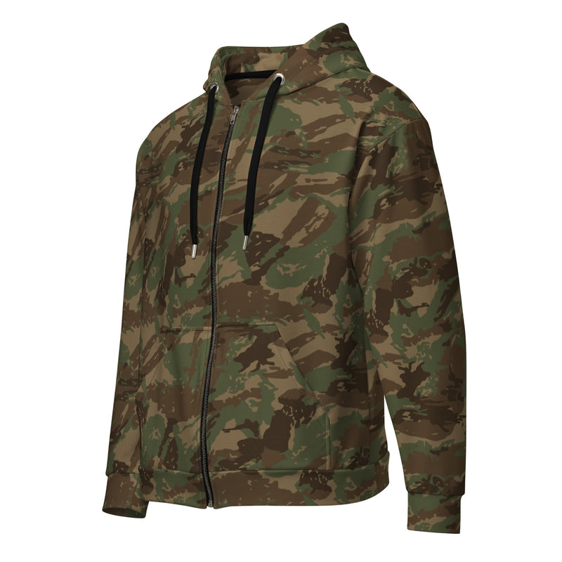 Brushstroke 32 Battalion South African CAMO Unisex Zip Hoodie