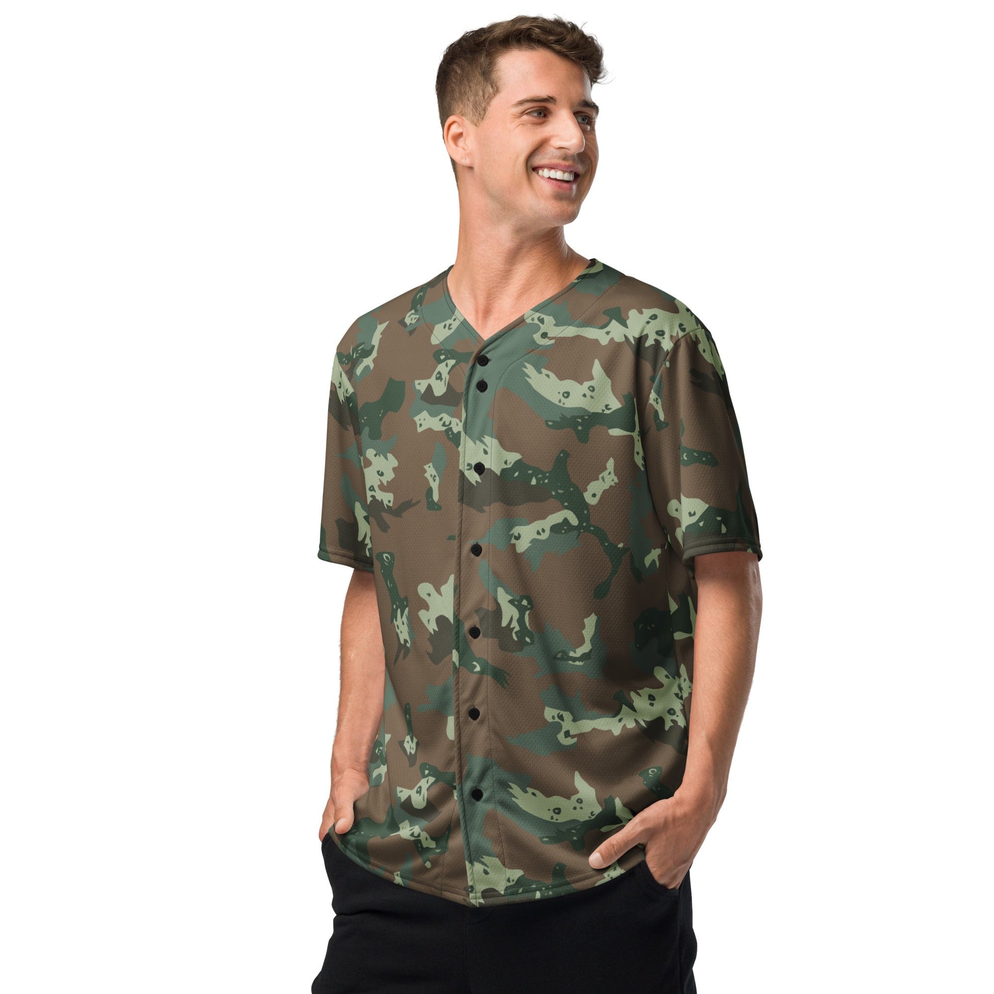 South African Chocolate Chip Soldier 2000 CAMO baseball jersey - Baseball Jerseys