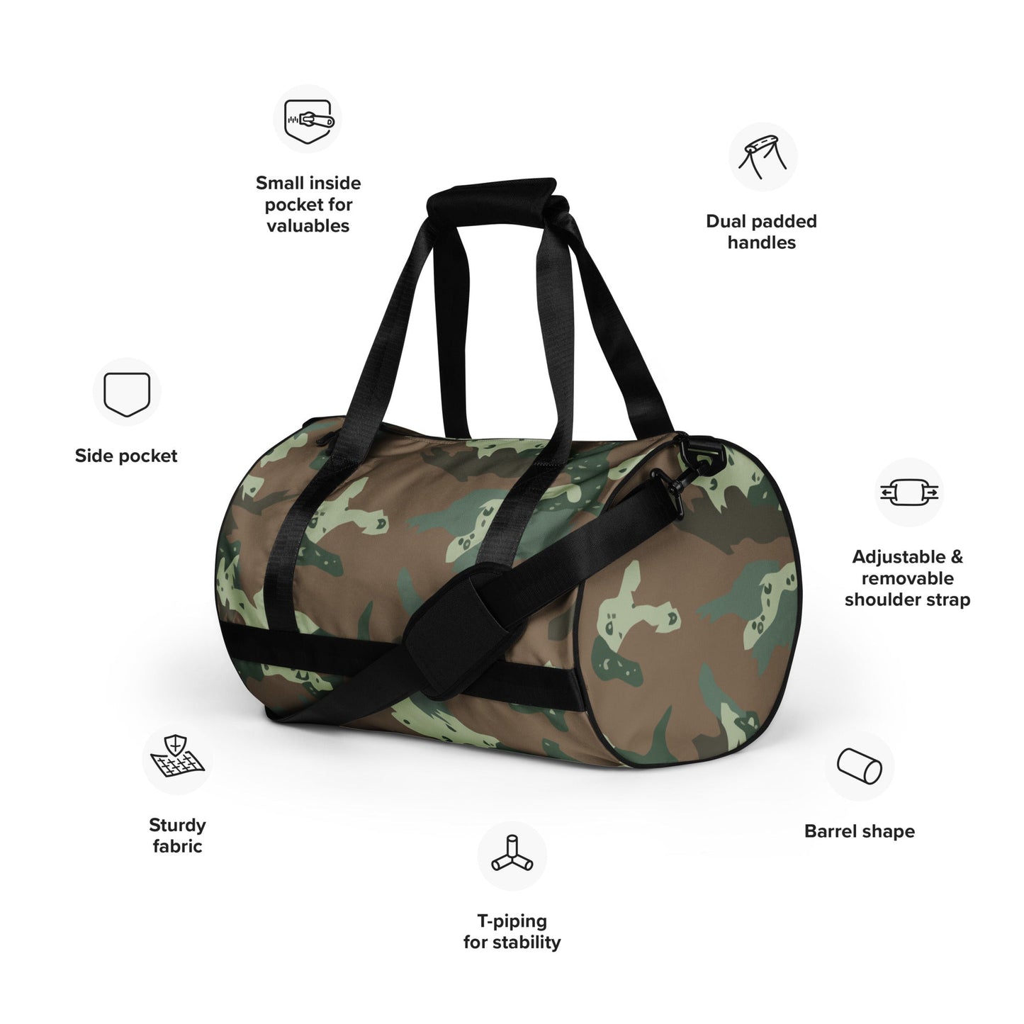 South African Chocolate Chip Soldier 2000 CAMO gym bag - Gym Bags