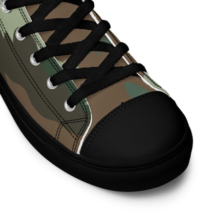 South African Chocolate Chip Soldier 2000 CAMO Mens high top canvas shoes - High Top Canvas Shoes